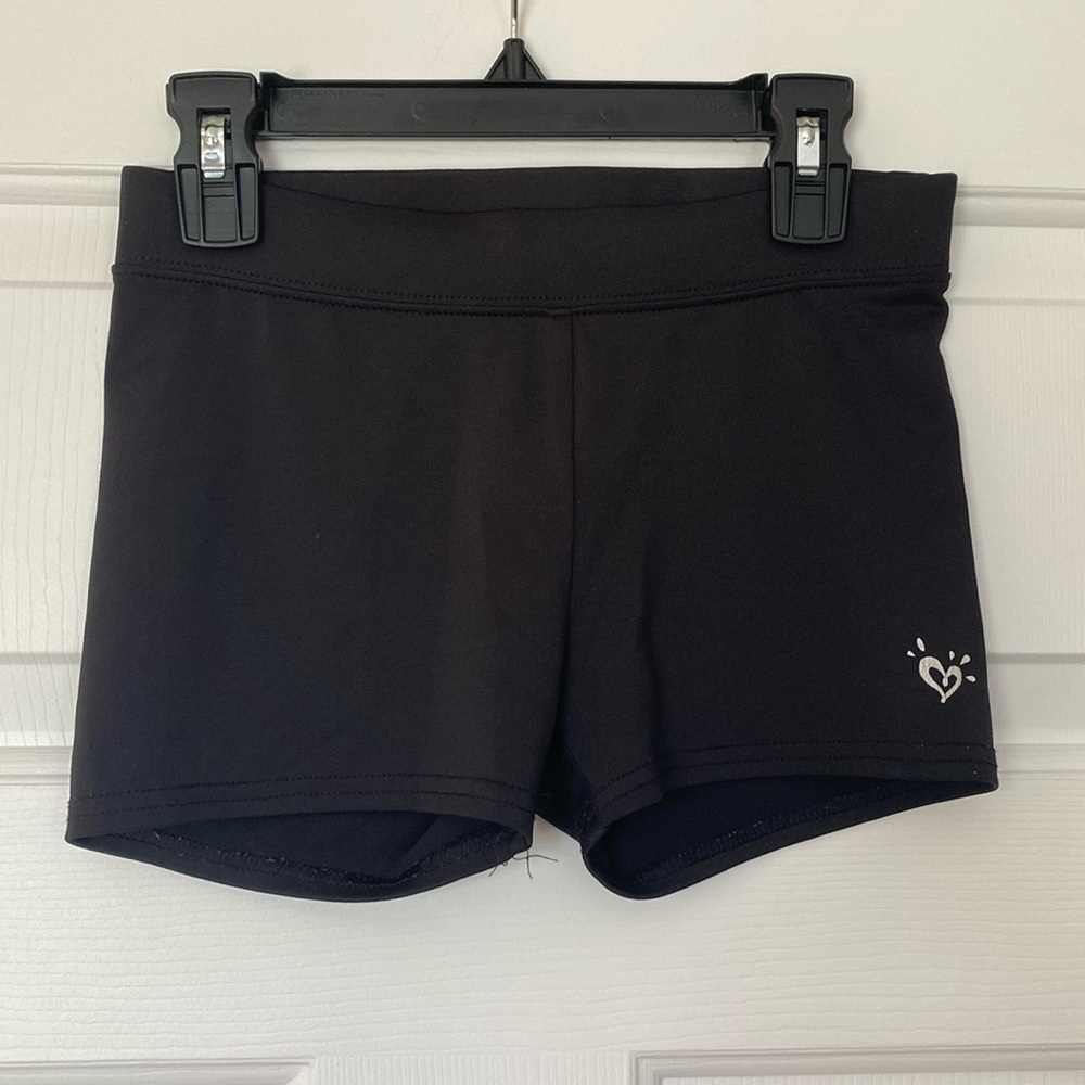 Justice spandex shorts, size 10